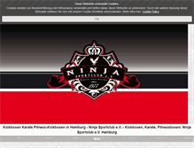 Tablet Screenshot of ninja-sportclub-hamburg.de